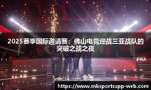 2025赛季国际邀请赛：佛山电竞迎战三亚战队的突破之战之夜